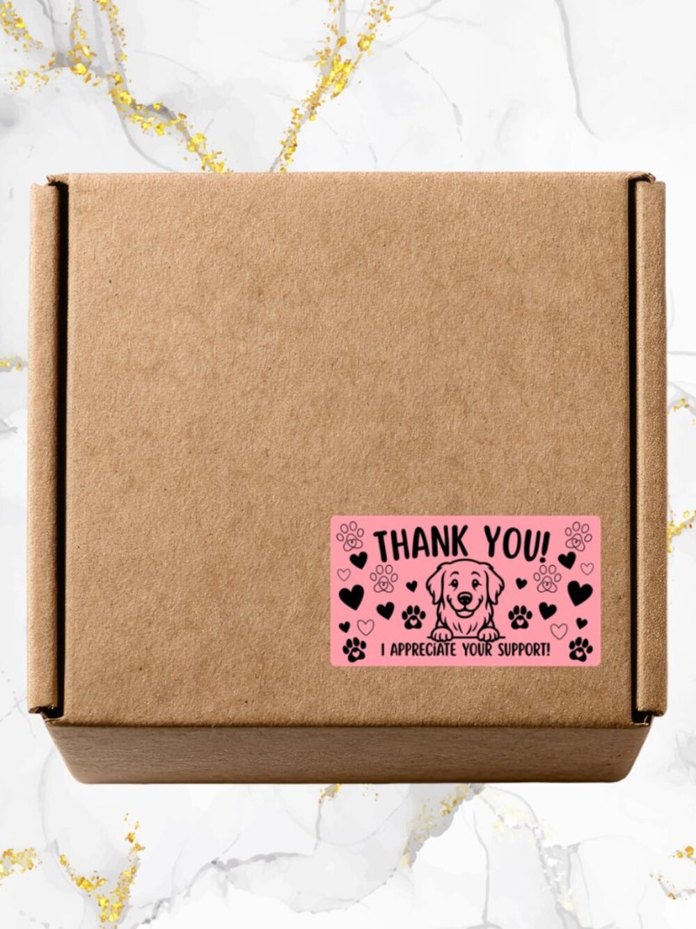100 Cute Dog Thank You Stickers for Packaging | Small Business Labels - Picture 9 of 12